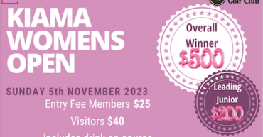 Kiama Women’s Open 2023 at Kiama