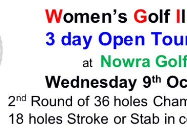 WGI Wednesday Tee Times 2024 at Nowra